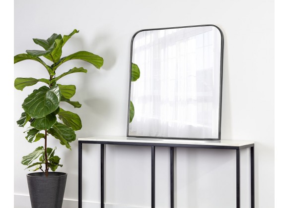 Sunpan Calabasas Wall Mirror In Black - Lifestyle
