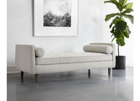 Sunpan Donnie Bench Ivory - Lifestyle