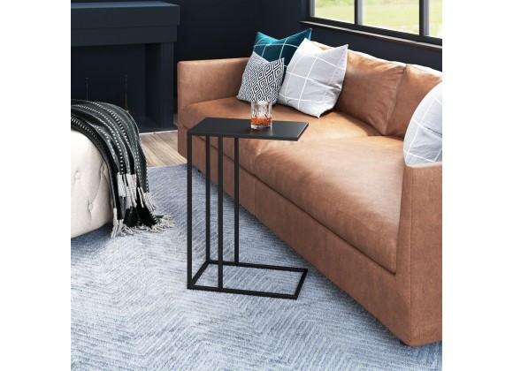 Zuo Modern Atom Side Table in Black - Lifestyle