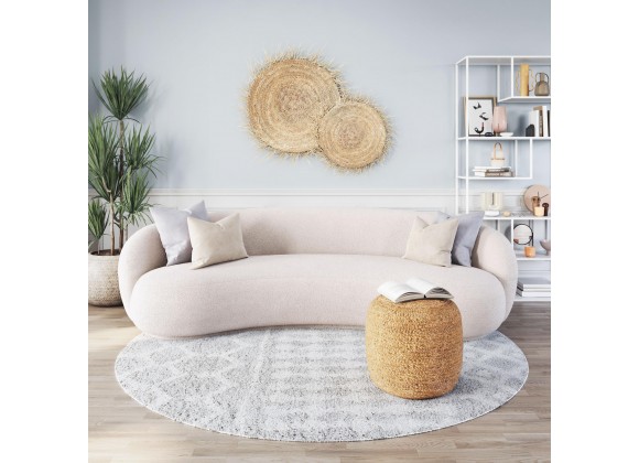 Zuo Modern Tibet Sofa in Cream - Front View