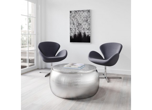 Zuo Modern Solo Coffee Table Silver - Lifestyle