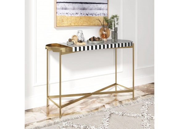 Zuo Modern Saber Console Table in Multicolor - Lifestyle
