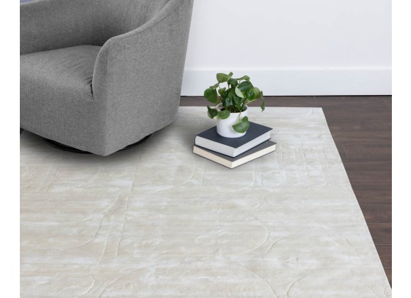 Sunpan Caruso Hand-loomed Rug In Cream / Ivory - Lifestyle