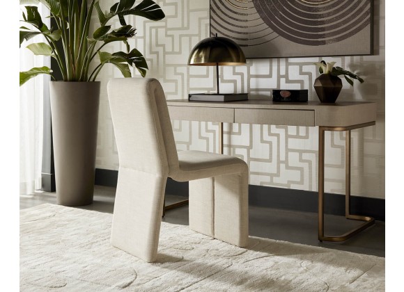 Sunpan Cascata Dining Chair In Effie Linen - Lifestyle