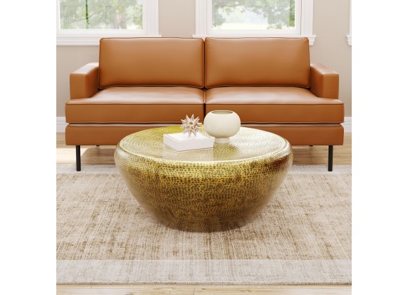 Zuo Modern Larache Coffee Table Gold - Lifestyle