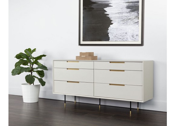 Sunpan Danbury Dresser in Modern Cream - Lifestyle