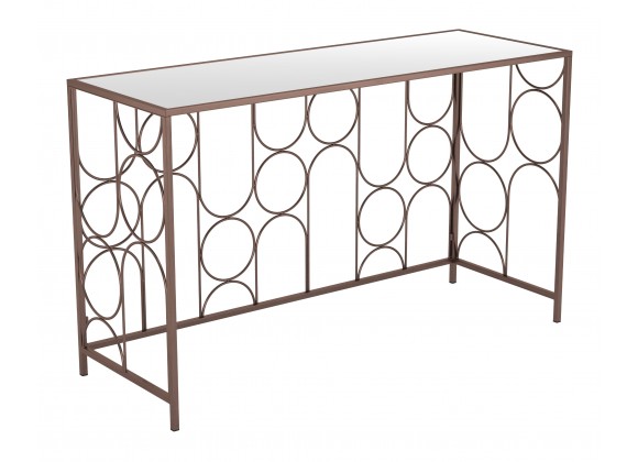 Zuo Modern Convale Console Table in Bronze - Angled