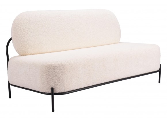Zuo Modern Arendal Sofa Vanilla - Angled