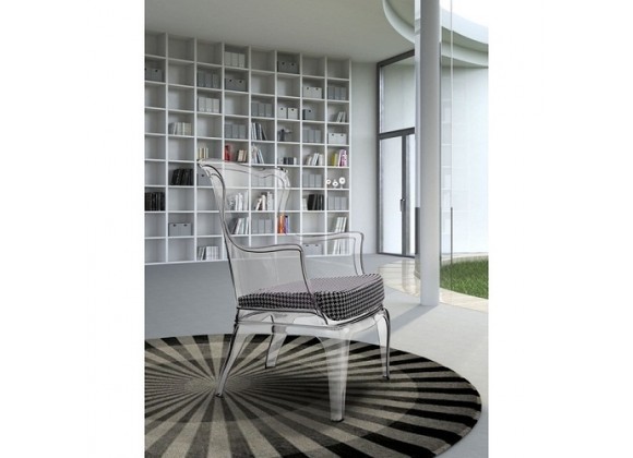 Zuo Modern Britton Stool Vision Chair Transparent