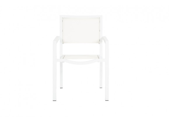 Sunset West Naples Stackable Sling Dining Chair - Front Angle