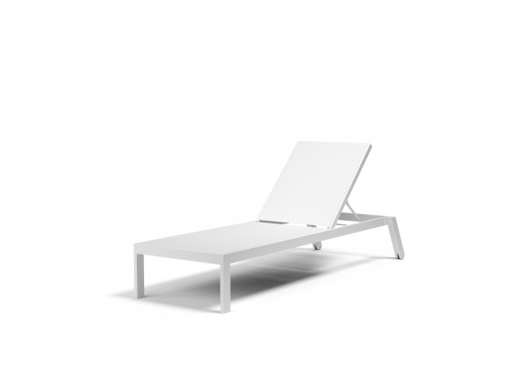 Sunset West Naples Stackable Chaise Lounge - Angled