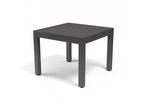 Sunset West Naples Square 36" Dining Table - Black - Top Angled