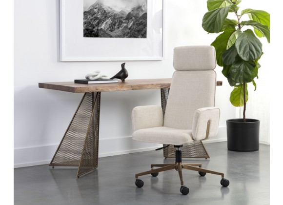 Sunpan Kalev Office Chair - Chacha Cream - Lifestyle