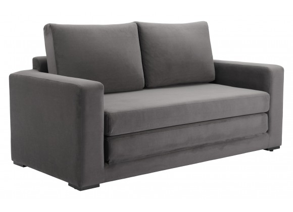 Zuo Modern Jide Sleeper in Sofa Gray - Angled