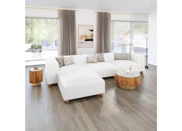 Zuo Modern Tayte Sofa in White - Lifestyle 2