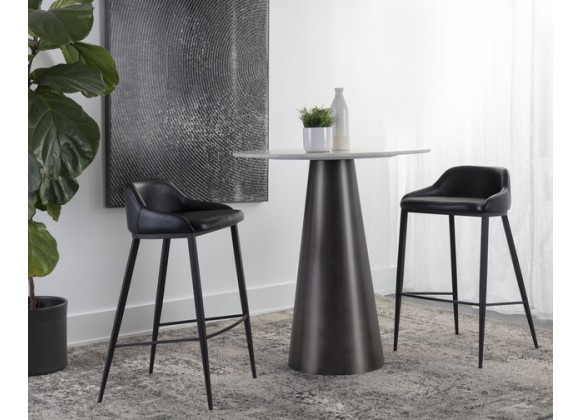 Sunpan Astra Bar Stool - Black - Lifestyle