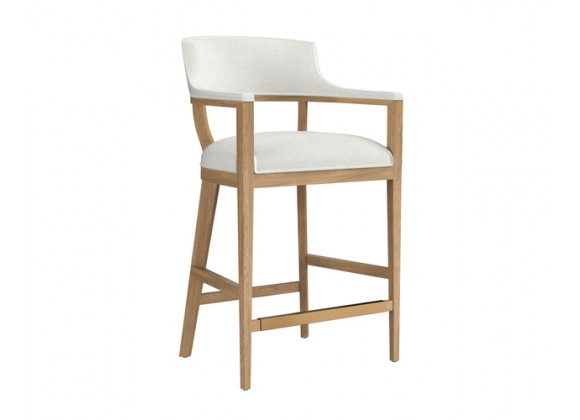 Sunpan Brylea Bar Stool Natural - Front Side Angle