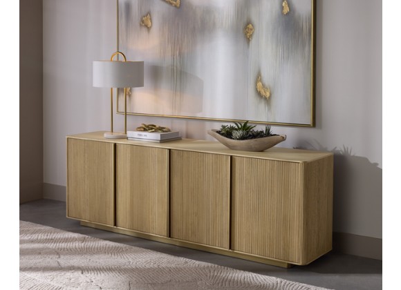 Sunpan Kalla Sideboard, Rustic Oak - Lifestyle