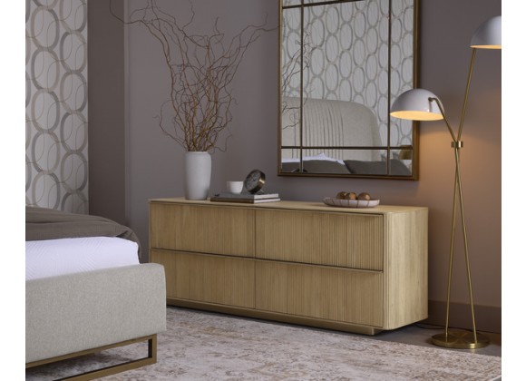 Sunpan Kalla Dresser in Rustic Oak - Lifestyle