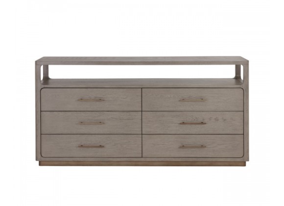 Sunpan Danette Dresser, Grey - Front Angle