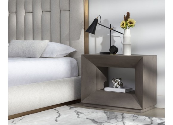 Sunpan Thales Nightstand Grey