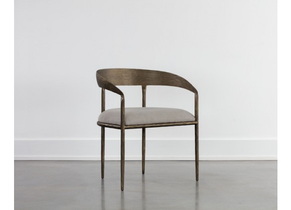 Sunpan Zanatta Dining Armchair - Zenith Taupe Grey