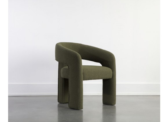 Sunpan Isidore Dining Chair Olive Side