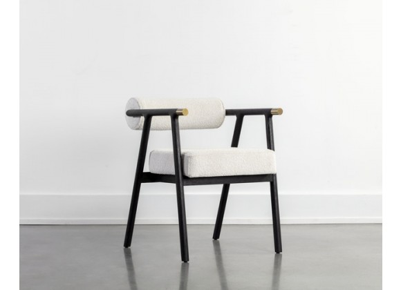 Sunpan Sova Dining Armchair - Copenhagen White