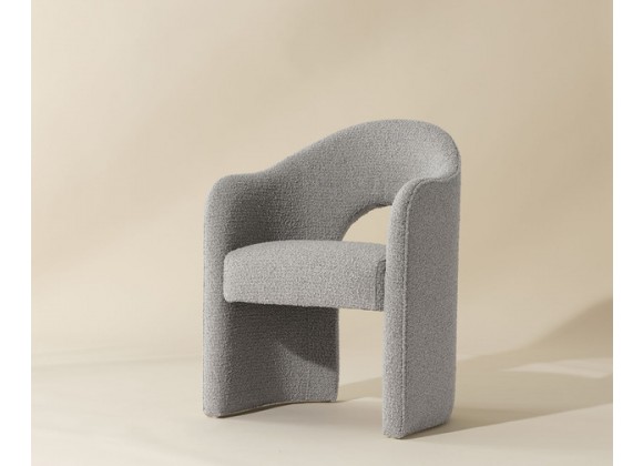 Sunpan Anaya Dining Armchair - Altro Cappuccino - Front Side Angle