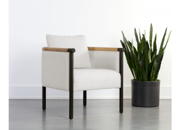 Sunpan Wilder Lounge Chair - Heather Ivory Tweed 1