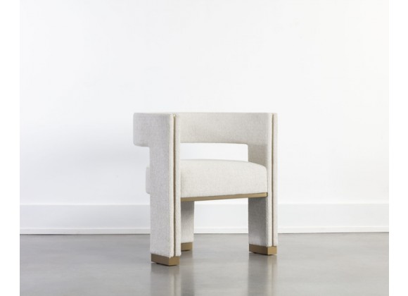 Sunpan Adamina Dining Armchair Rhea Light Barley - Lifestyle