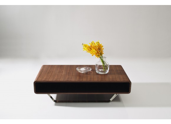 J&M Furniture Modern Coffee Table 136A In Walnut