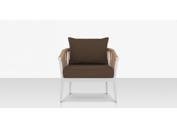 Source Furniture Vines Club Chair White Front