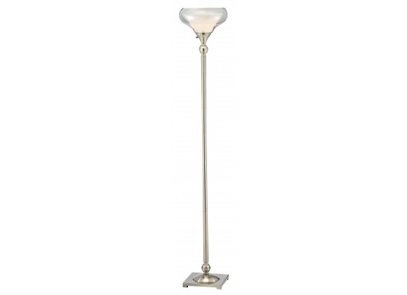 Adesso Brookfield Floor Lamp - Satin Steel