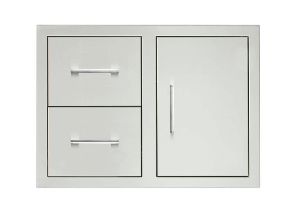 TrueFlame 30" 2-Drawer & Access Door Combo - Front