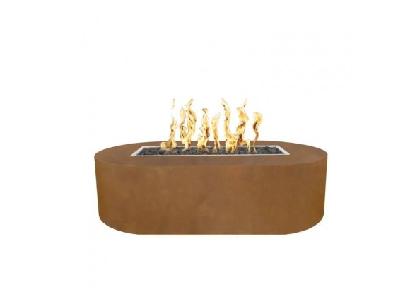The Outdoor Plus Bispo 72" x 24" Fire Pit - Corten Steel