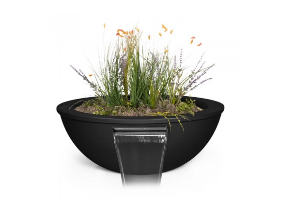 The Outdoor Plus Sedona Powder Coated Planter & Water Bowl