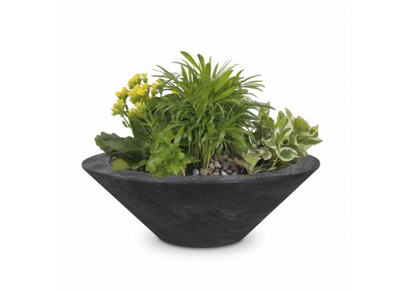 The Outdoor Plus Cazo Wood Grain Planter Bowl