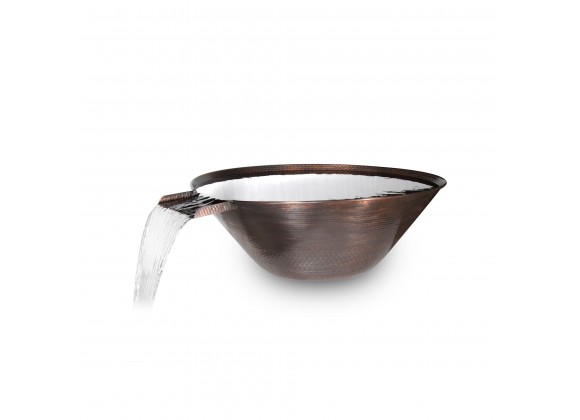 The Outdoor Plus Remi Hammered Copper Water Bowl