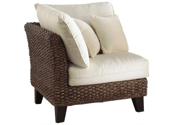 Panama Jack Sanibel Wicker Corner Chair