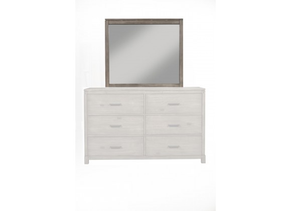 Alpine Furniture Sydney Mirror in Weathered Grey - Front