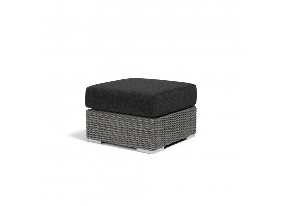 Emerald II Ottoman with Cushions in Spectrum Carbon