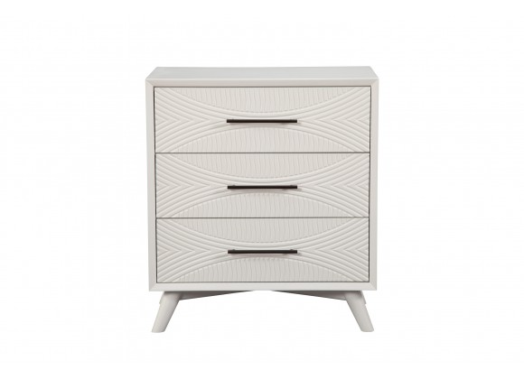 Alpine Furniture Tranquility Small Chest in White - Front