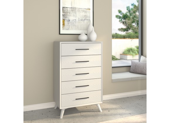  Alpine Furniture Tranquility Chest in White - Lifestyle