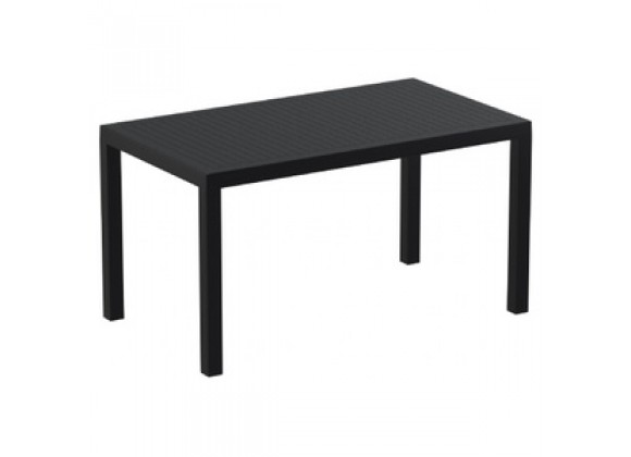 Ares Resin Rectangle Dining Table Black 55 inch