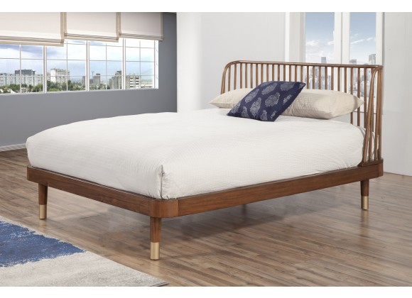 Alpine Furniture Belham Standard King Platform Bed - Lifestyle