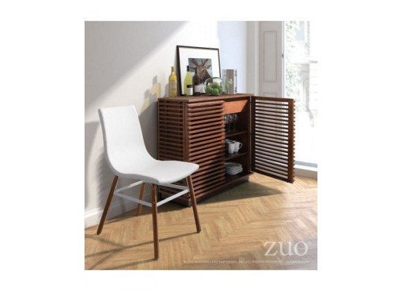 Zuo Modern Linea Tall Console Walnut