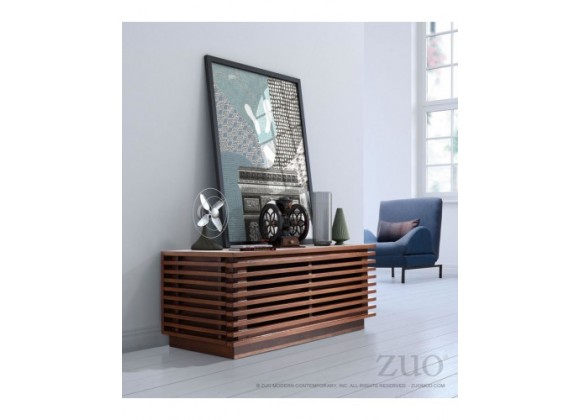 Zuo Modern Linea Small Console Walnut
