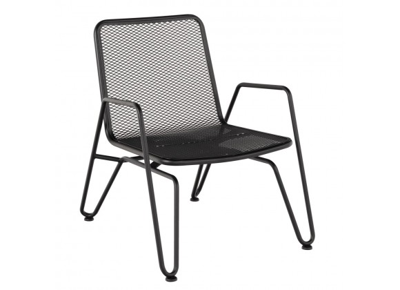 Woodard Turner Spring Lounge Chair with Optional Cushion - Angled