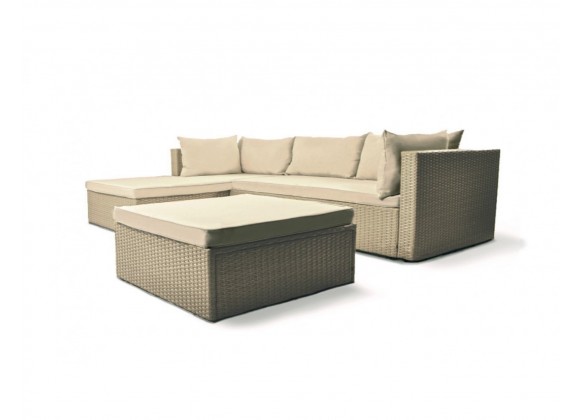 Tortuga Outdoor Space Saver Sectional Front Angle